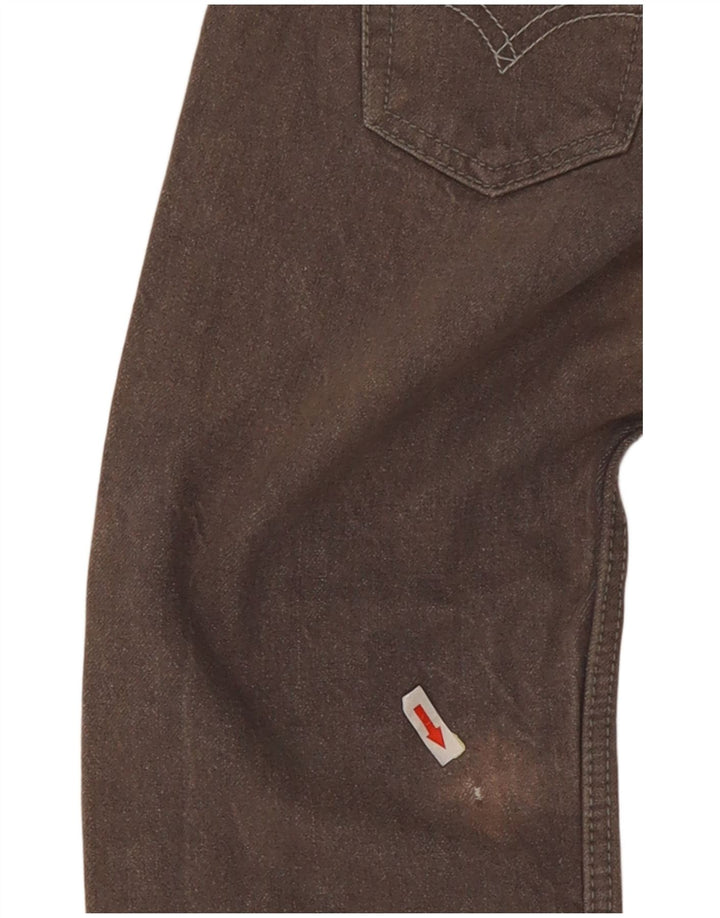 Levi's Damen 505 Regular Straight Jeans W25 L25 Graue Baumwolle