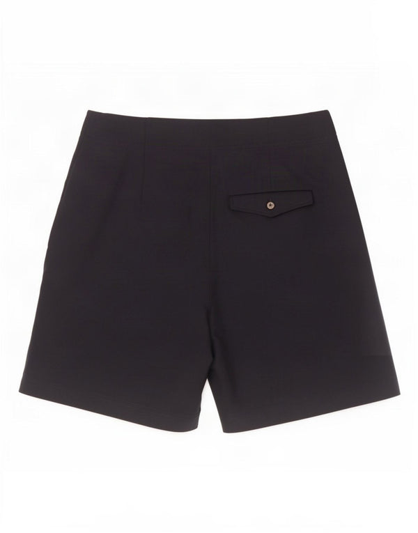 Marks & Spencer Womens Wide Leg Chino Shorts UK 14 Large W32 Navy Blue