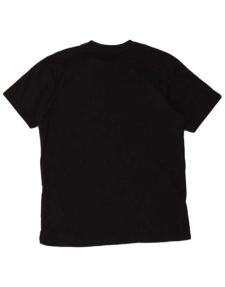 Pull & Bear Mens 2 Pac Graphic T-Shirt Top Small Black