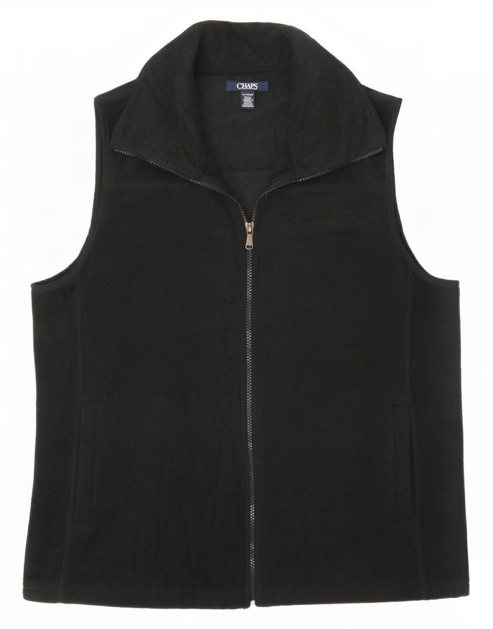Chaps Womens Fleece Gilet UK 18 XL Μαύρος Πολυεστέρας