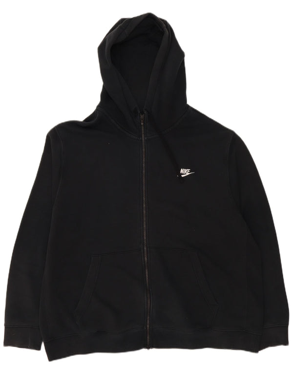 Ανδρικό πουλόβερ Nike με φερμουάρ 2XL μαύρο βαμβακερό