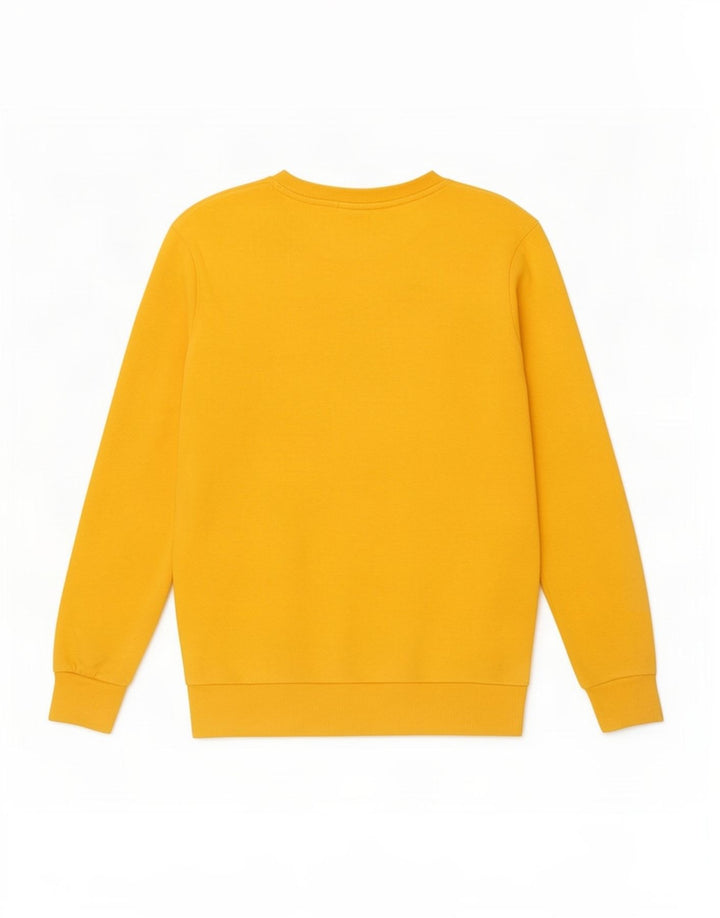 Zara moletom masculino jumper médio algodão amarelo