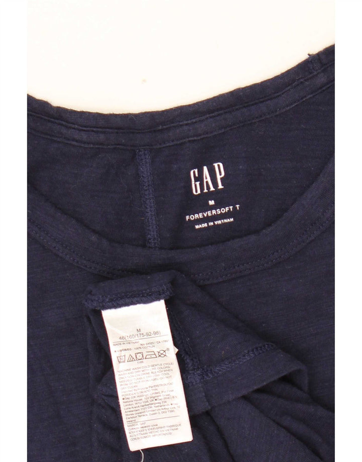 Gap Womens T-Shirt Top UK 12 Medium Navy Blue Cotton