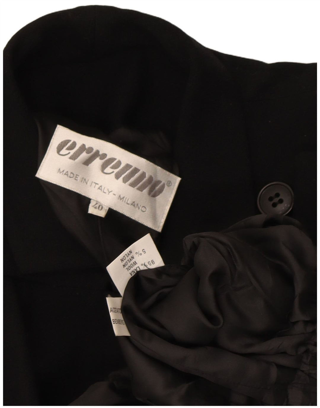 Giacca blazer da donna Erreuno EU 40 lana nera media