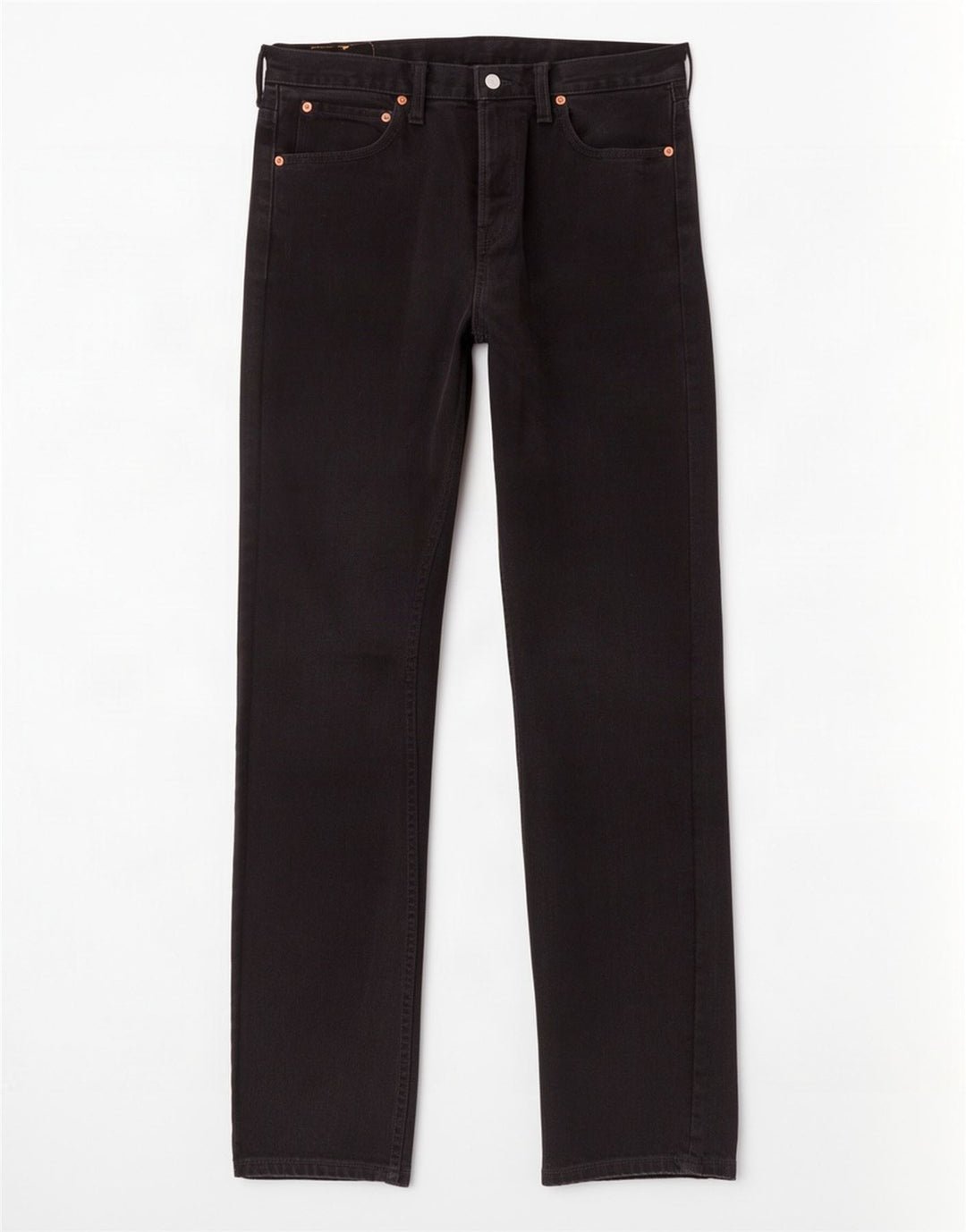 Levi's Mens 535 Straight Jeans W32 L32 Black Cotton