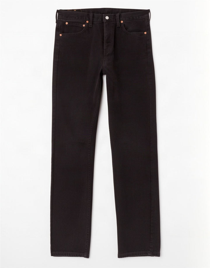 Levi's Mens 535 Straight Jeans W32 L32 Black Cotton