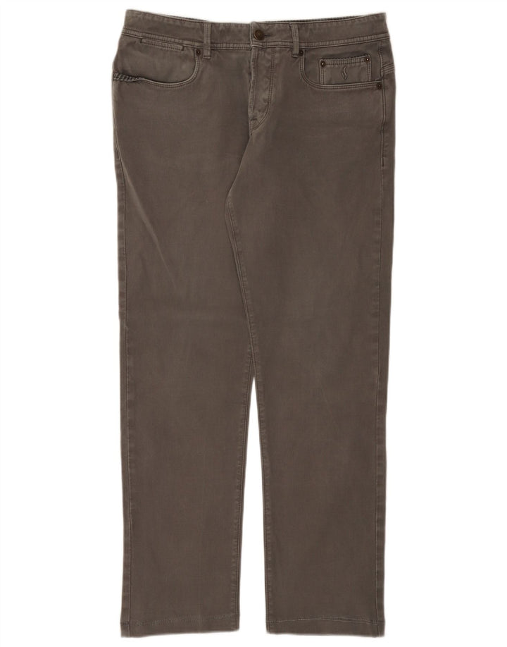 SIVIGLIA Mens Straight Jeans W35 L30 Grey Cotton