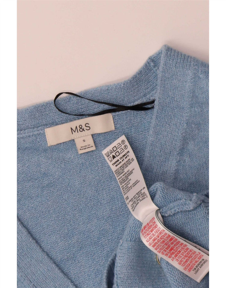 Marks & Spencer Pull cardigan surdimensionné pour femme UK 10 Petit Bleu