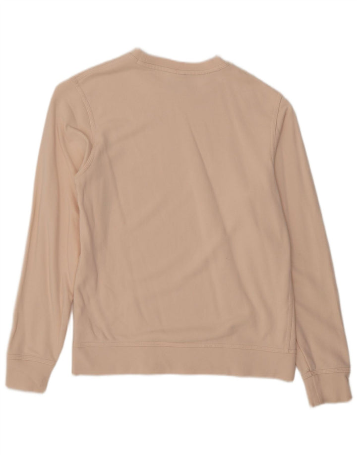 Nike Dame Sweatshirt Jumper UK 14 Medium Beige Bomuld