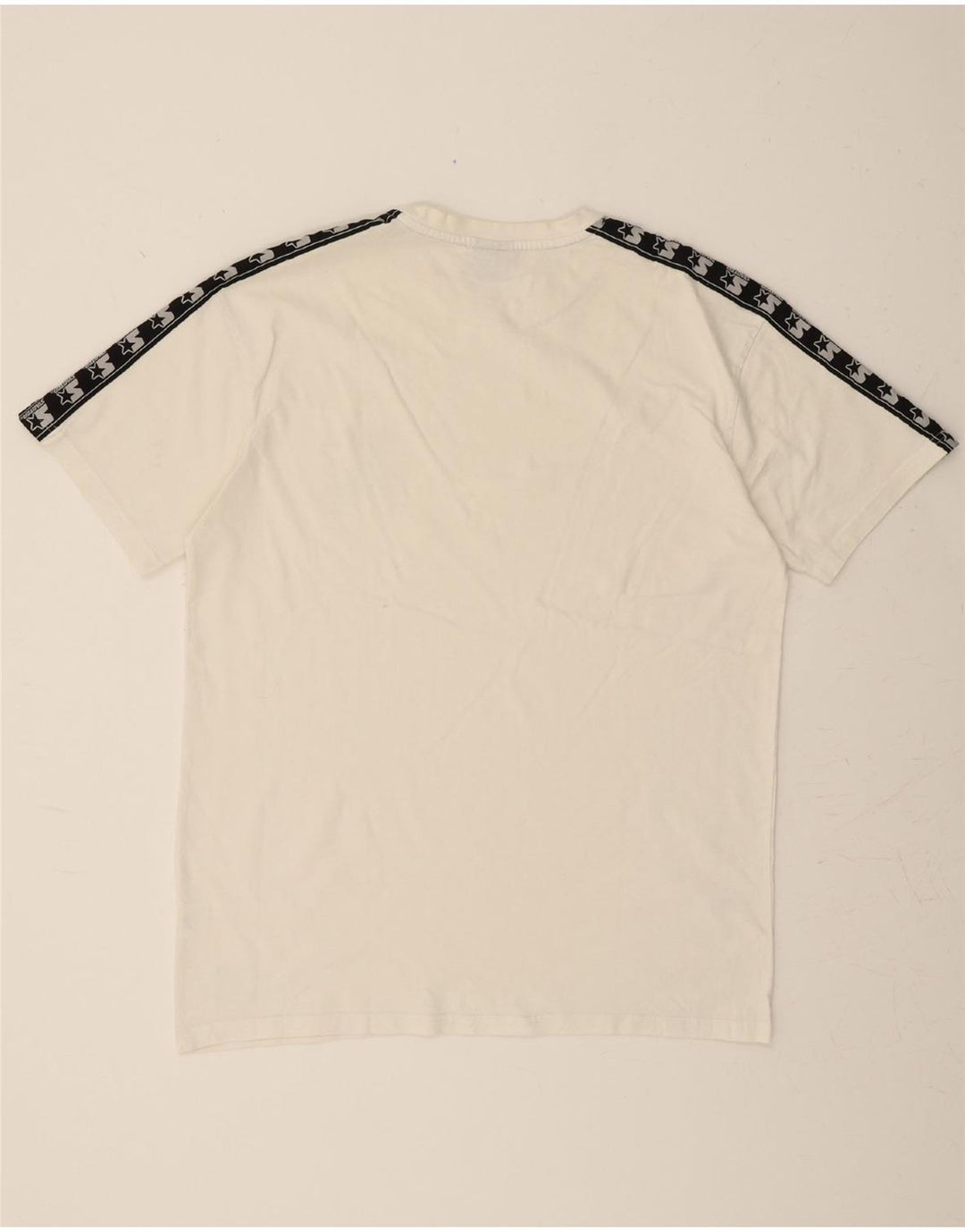 STARTER Mens Graphic T-Shirt Top Medium White Cotton Vintage Starter and Second-Hand Starter from Messina Hembry 
