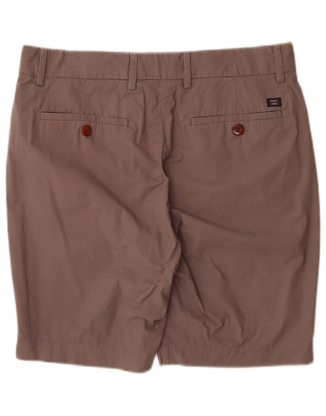 Superdry Herren Regular Chino Shorts W32 Large Braun Baumwolle