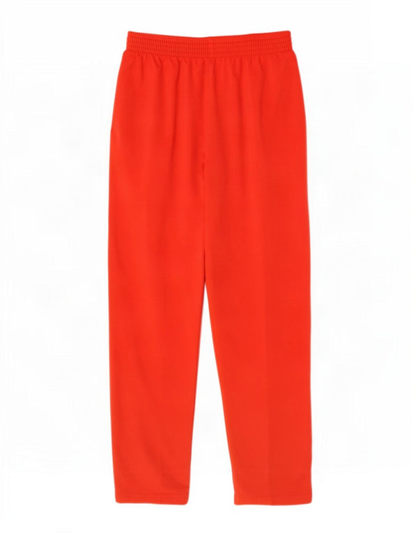 Asics Womens Tracksuit Trousers UK 12 Medium Red Polyester
