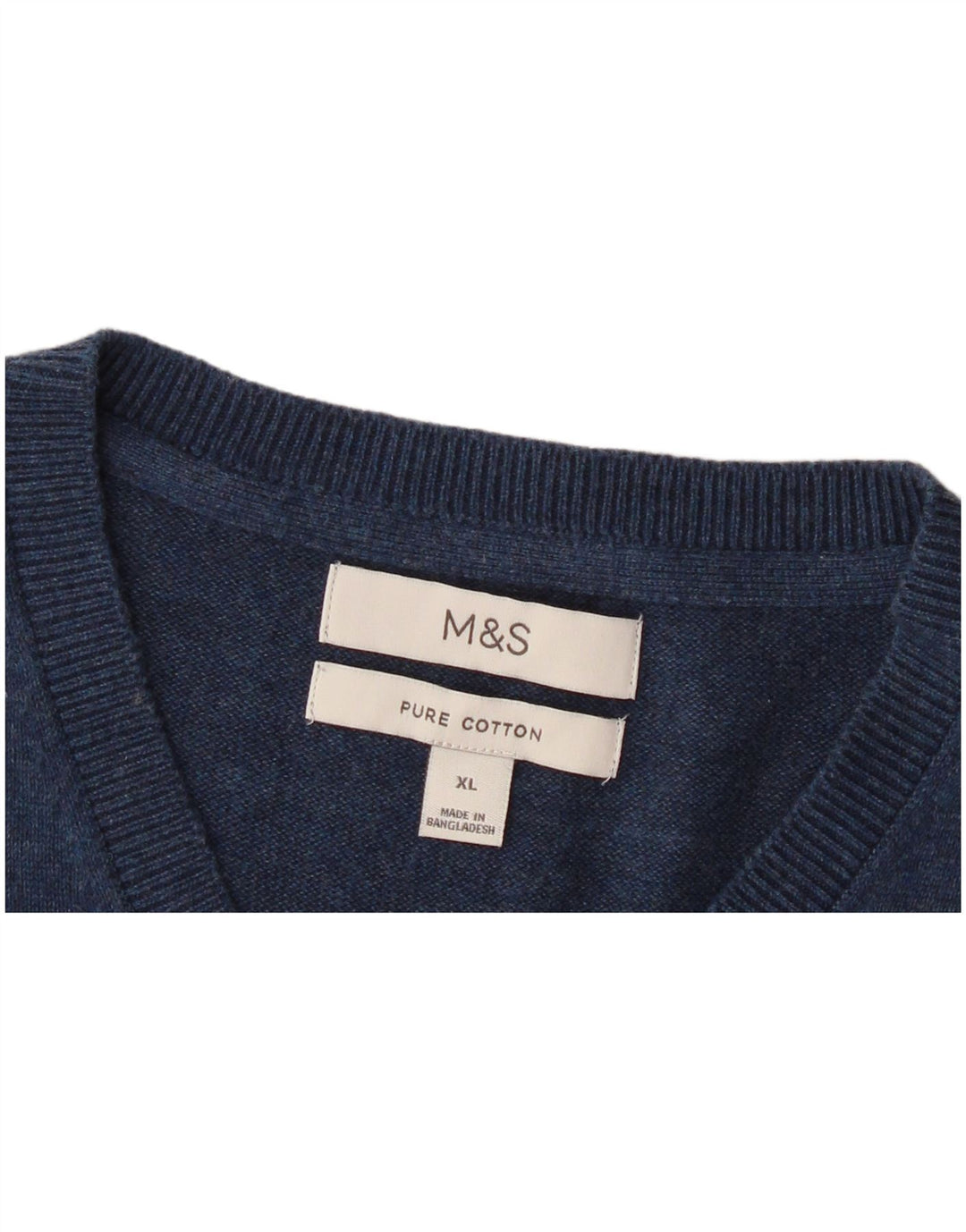 Marks & Spencer Herrevest Tank Top XL Marineblå Bomuld