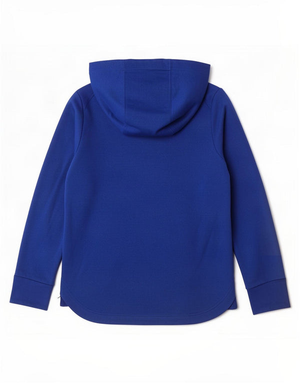 Jumper com capuz gráfico Nike Boys Dri Fit 10-11 anos poliéster azul médio