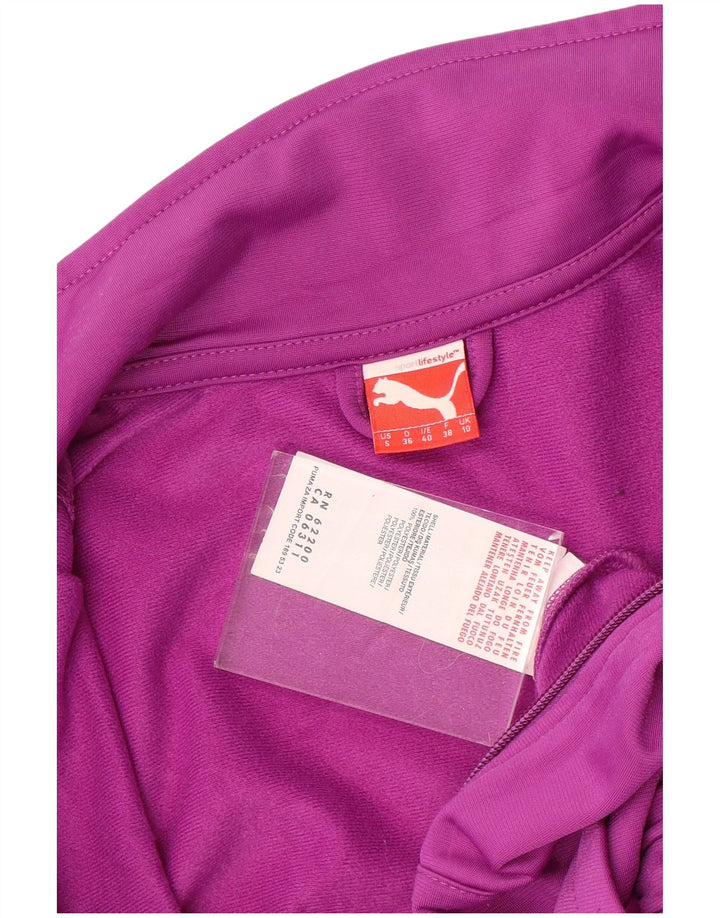 Puma Damen-Trainingsanzug-Top-Jacke, UK 10, klein, rosa, Polyester