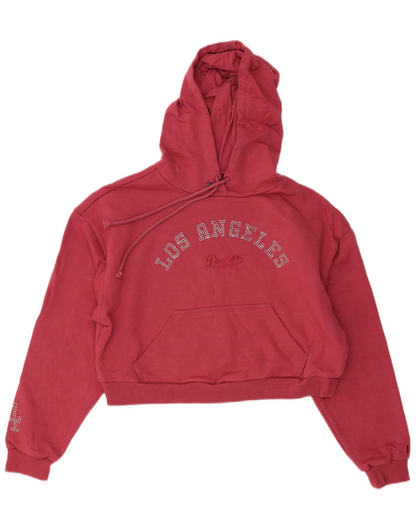 Damska bluza z kapturem New Era Los Angeles Dodgers Graphic UK 10 Small Pink