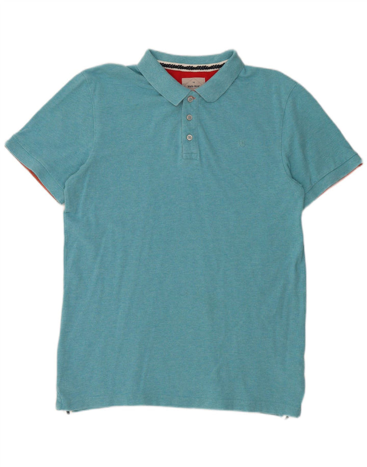 White Stuff Mens Polo Shirt Medium Blue Cotton