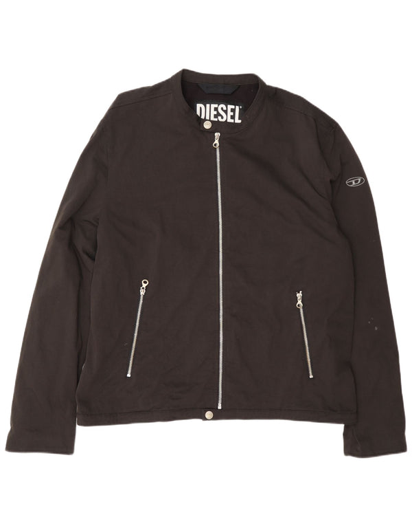 Diesel Chaqueta Bomber para Hombre UK 44 2XL Negro
