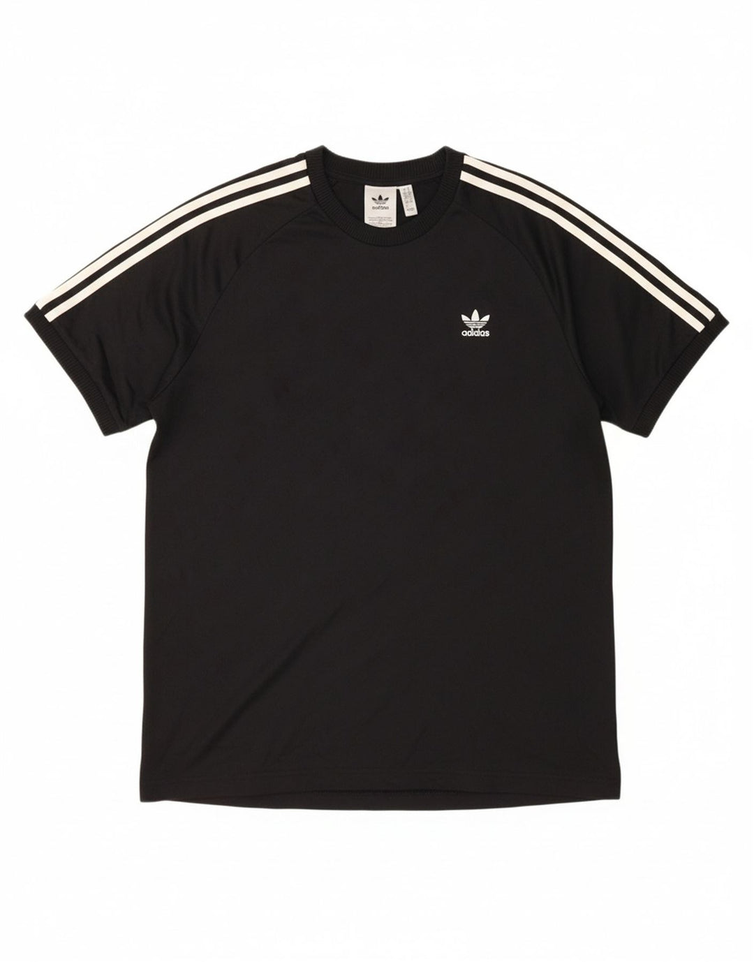 ADIDAS Mens T-Shirt Top Large Black Polyester