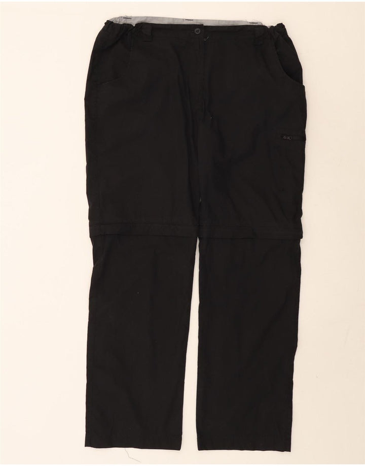 MOUNTAIN WAREHOUSE Womens Cargo Trousers UK 16 Large W36 L30 Black