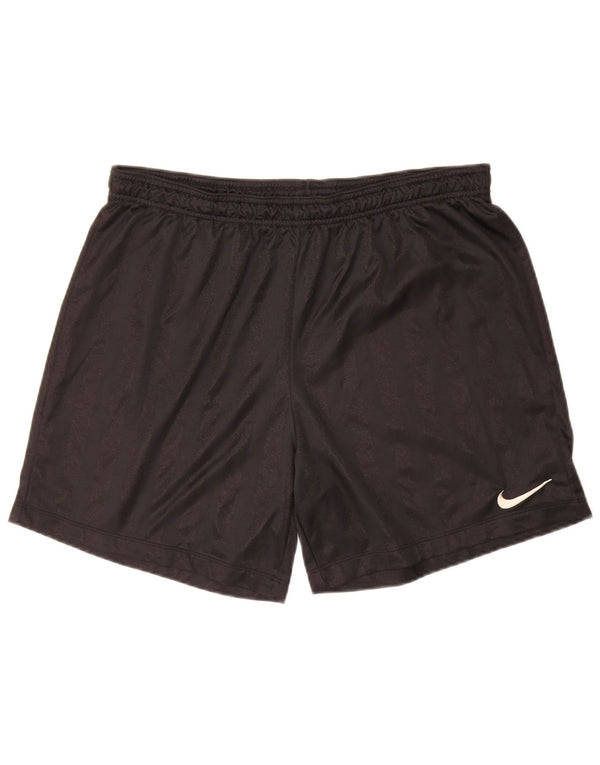 Pantaloncini sportivi Nike da uomo grandi in poliestere a righe nere