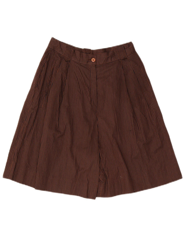 Vintage γυναικείο ψηλόμεσο βερμούδα IT 44 Medium W28 Pinstripe