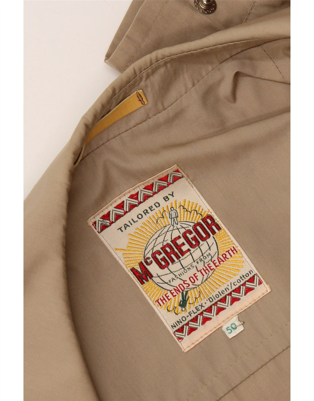 MacGregor Herren Bomberjacke IT 50 Large Beige Baumwolle