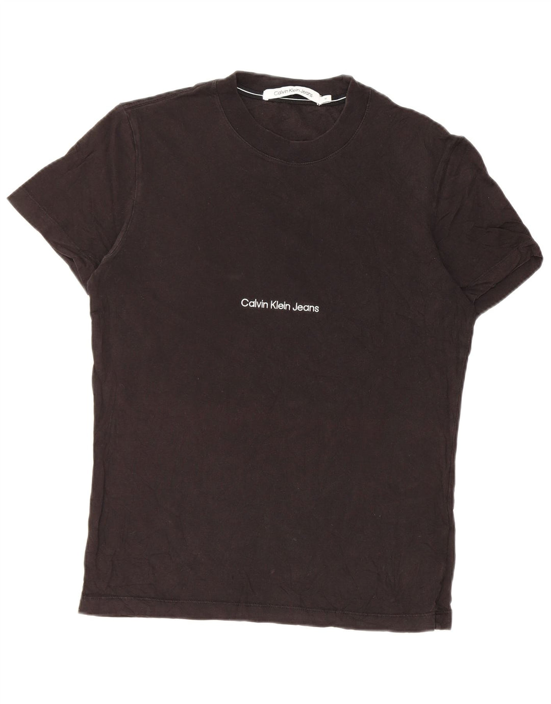 Calvin Klein Jeans Mens T-Shirt Top Medium Black Cotton