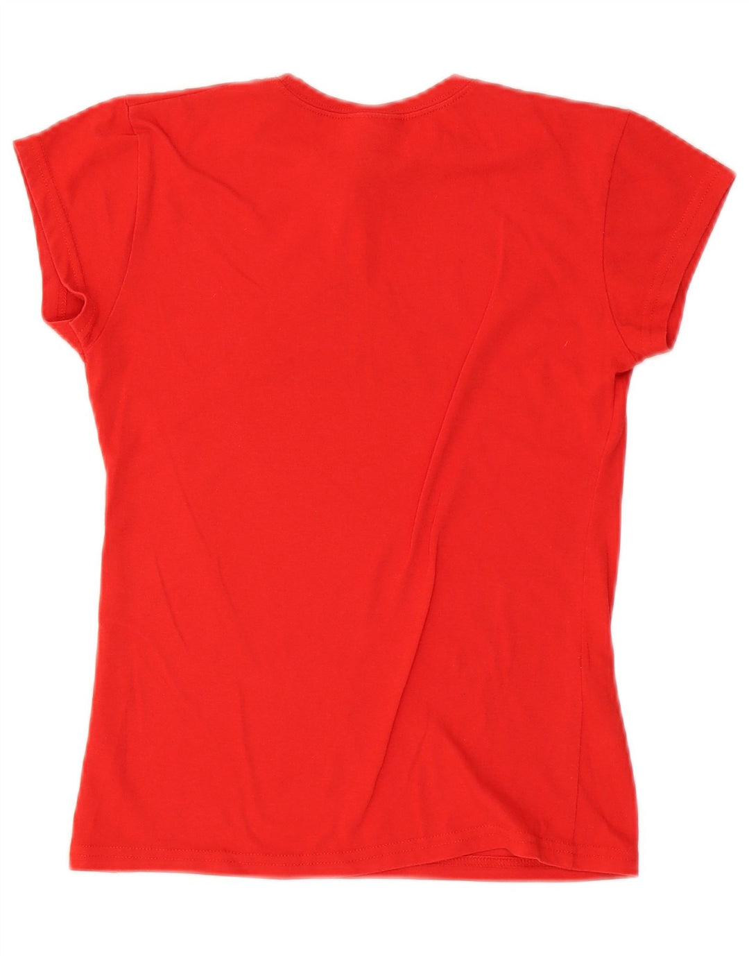 Adidas Womens Climalite Graphic T-Shirt Top UK 14 Large Red Polyester