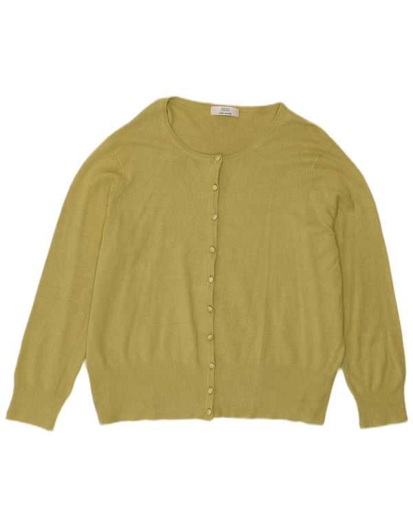 Marks & Spencer Damen Strickjacke Pullover UK 20 2XL Grüne Viskose