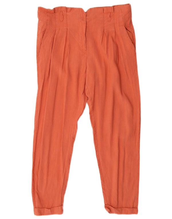 Pantaloni corti da donna Topshop con pegged UK 12 medio W30 L25 arancione