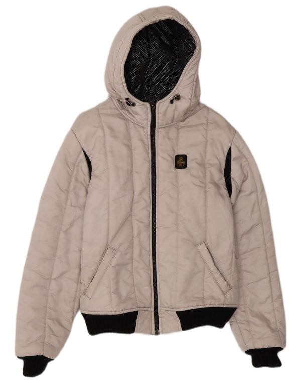Refrigiwear Veste matelassée à capuche pour garçon 13-14 ans Polyamide blanc cassé