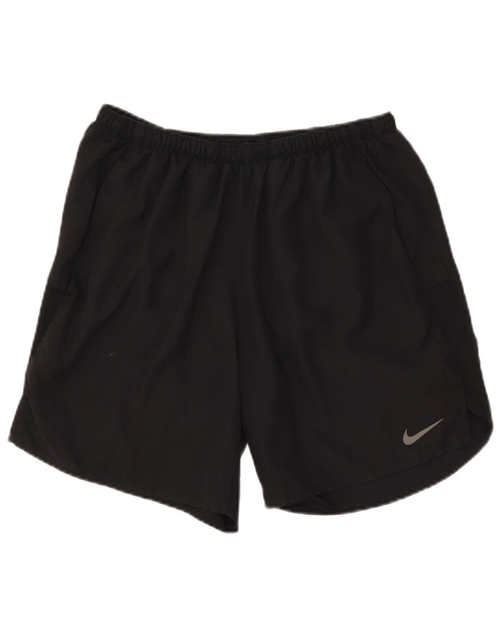 Nike Dri Fit - Pantalones cortos deportivos para hombre (poliéster), color negro