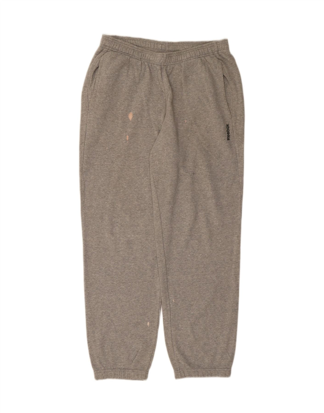 REEBOK Mens Tracksuit Trousers Joggers Medium Grey Cotton Vintage Reebok and Second-Hand Reebok from Messina Hembry 