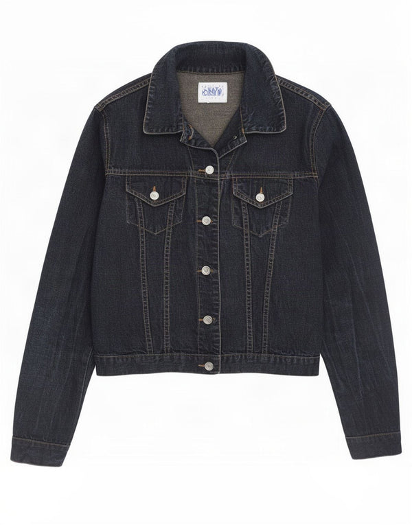 Onyx Chaqueta Vaquera para Mujer UK 10 Small Azul Marino