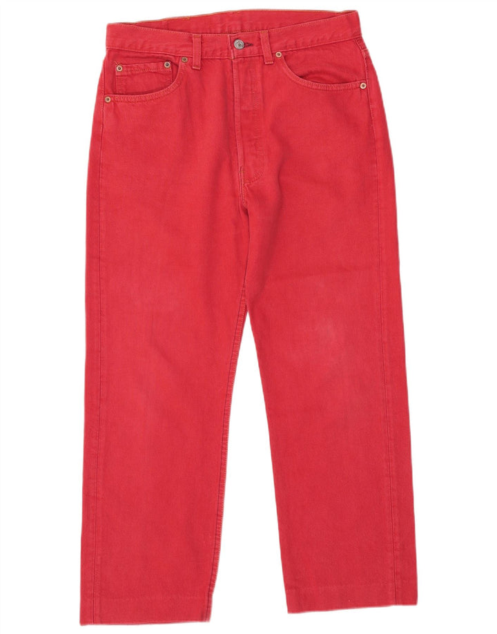 Levi's Uomo 501 Jeans dritti W33 L27 Rossi