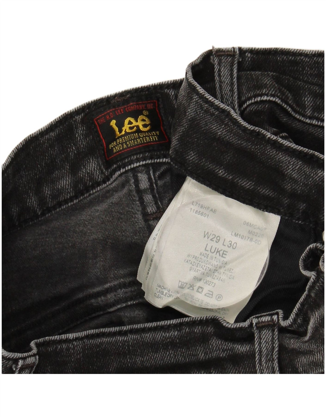 LEE Dame Luke Slim Jeans W29 L26 Grå Bomuld