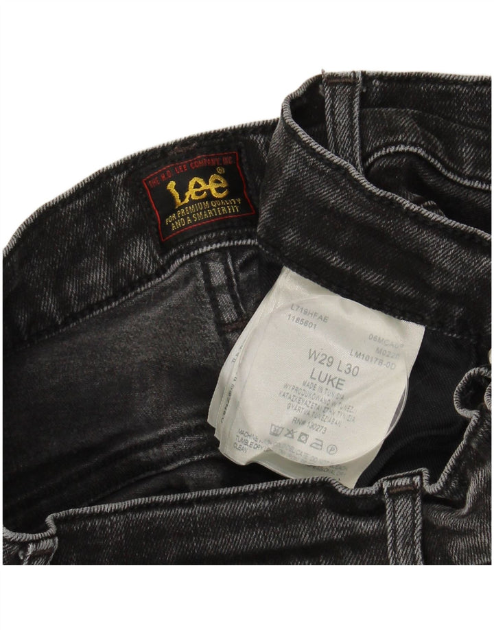 LEE Dame Luke Slim Jeans W29 L26 Grå Bomuld