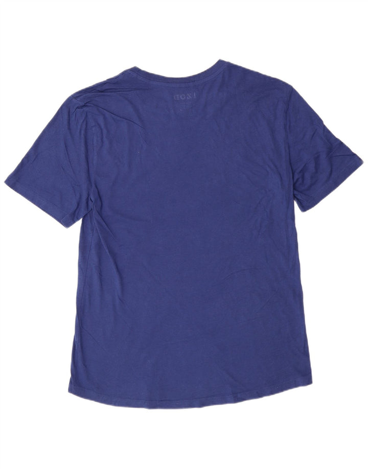 T-shirt męski Izod, bawełniany, średni niebieski