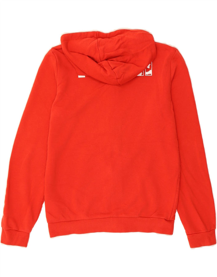 PUMA Boys Graphic Zip Hoodie Sweater 13-14 Years Red Cotton Vintage Puma and Second-Hand Puma from Messina Hembry 