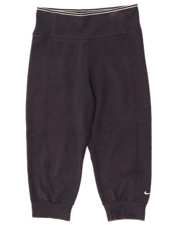 Pantaloni da tuta Nike Dri Fit Capri da donna, pantaloni da jogging, UK 4/6 XS, cotone nero