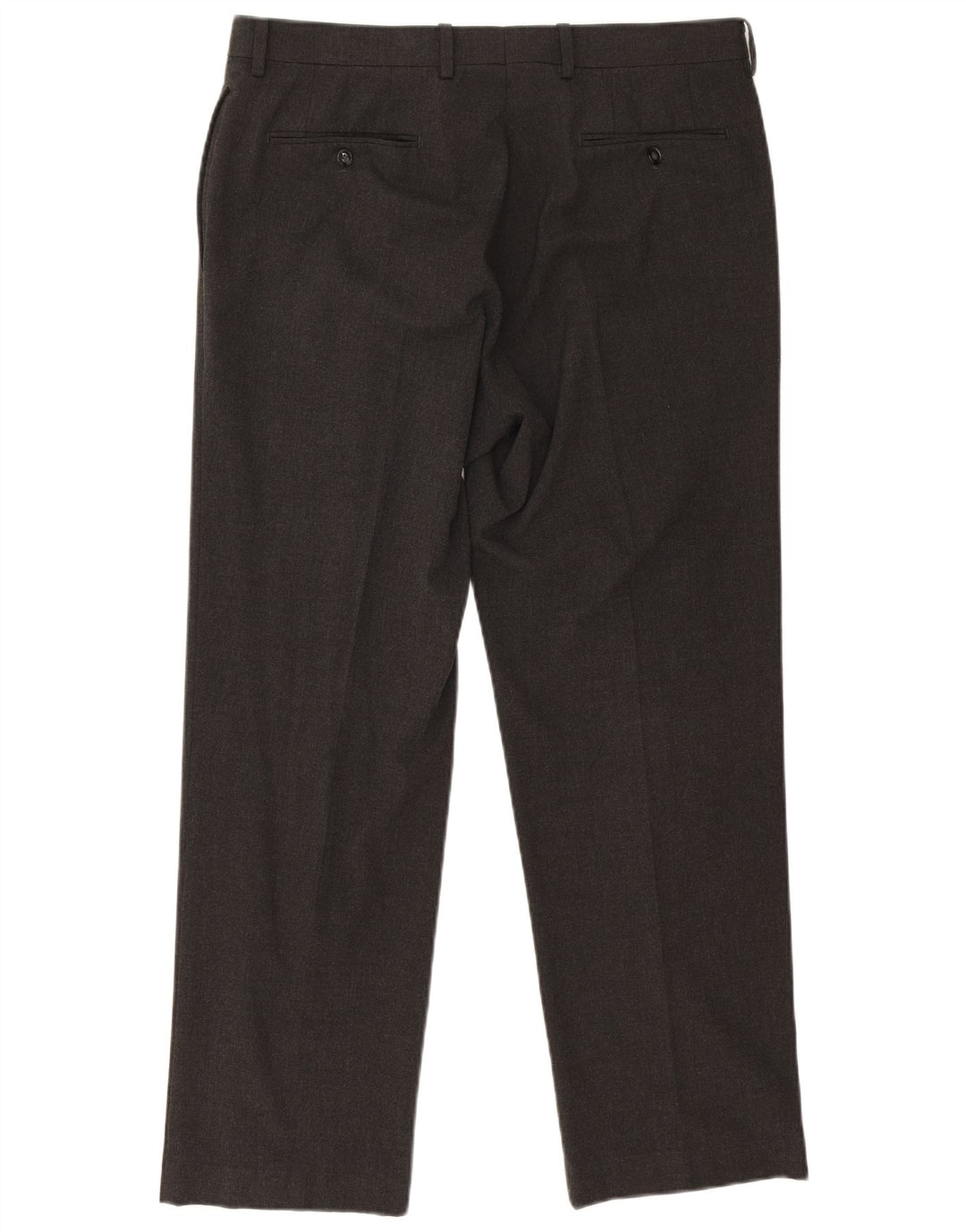 Calvin Klein Herre lige jakkesæt bukser W34 L29 Grå polyester