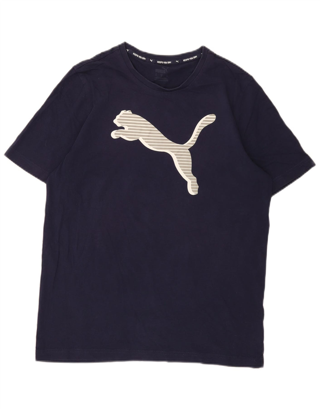 T-shirt grafica da uomo Puma Top medio blu navy