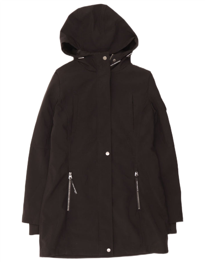 Damska kurtka parka z kapturem French Connection UK 10, mała czarna