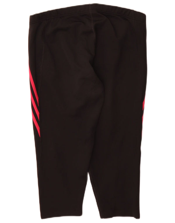Leggings Capri Mulher Adidas UK 20/22 XL Preto Poliéster Esporte