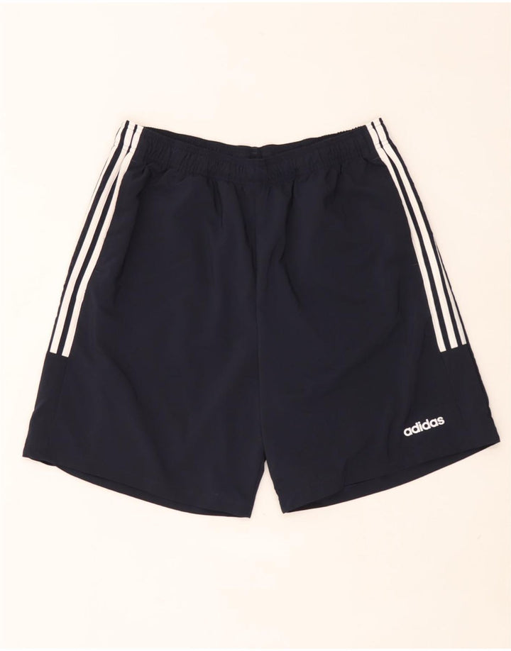 Adidas Mens Sport Shorts XL Navy Blue Polyester