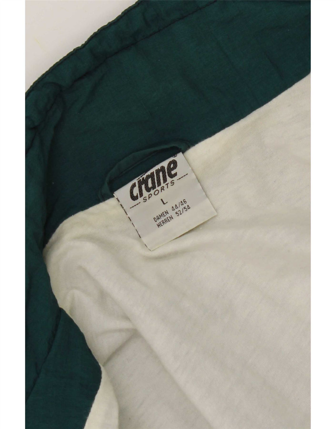 Crane Mens Graphic Rain Jacket UK 40 Large Green Colourblock Nylon
