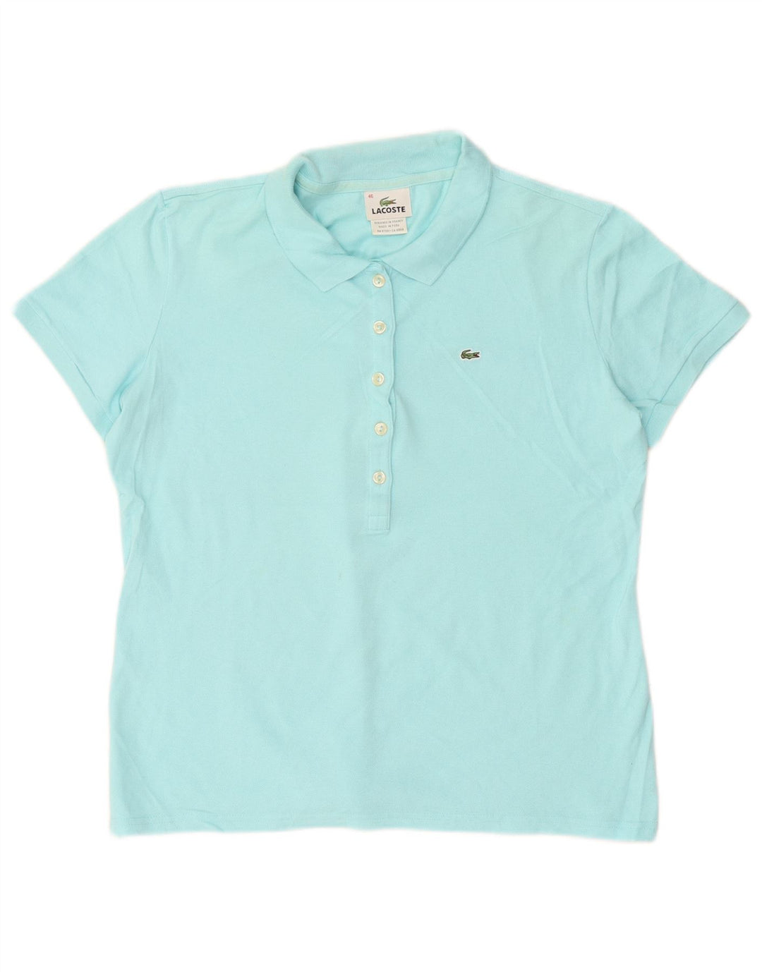 Polo da donna Lacoste taglia 46 XL in cotone blu