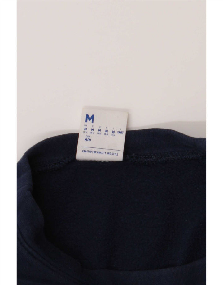 Felpa Reebok da donna oversize con grafica, maglione UK 12/14 medio blu navy