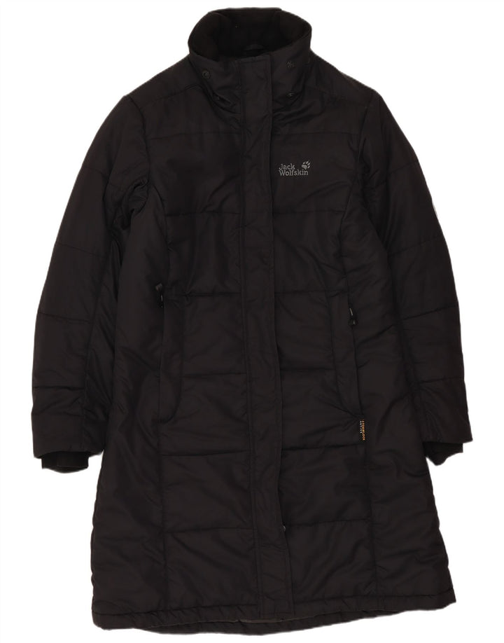 Jack Wolfskin Womens Oversized Padded Coat UK 10 Small Black Polyester